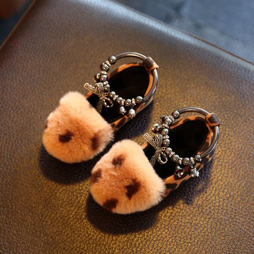 Chaussures enfants en PU ronde métal pour hiver - semelle caoutchouc Ref 1013985