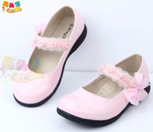 Chaussures enfants en PU ronde avec perles pour Toute saison - semelle fond composite Ref 1014075