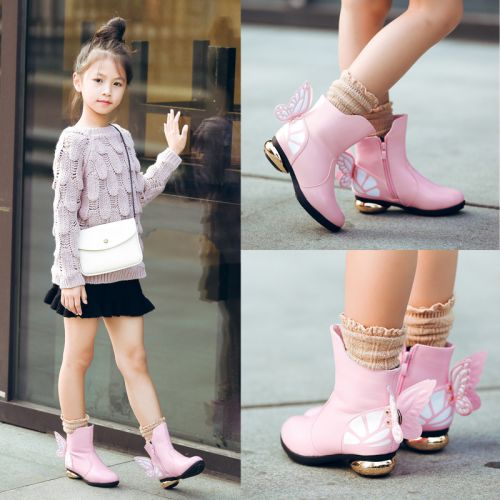 Chaussures enfants en cuir synthétique ronde pour hiver - semelle Ref 1014154