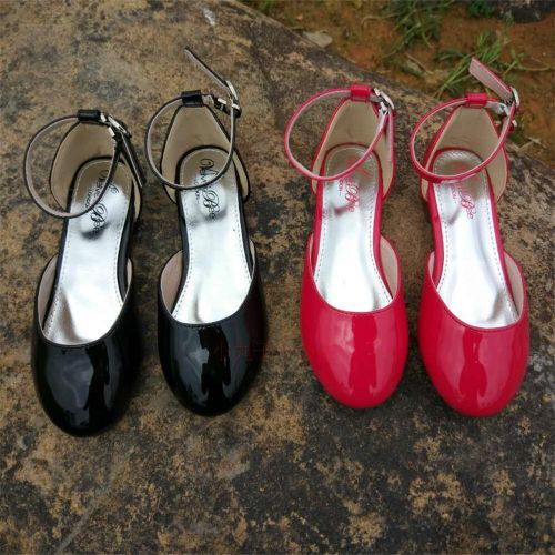 Chaussures enfants en PU VELVET BEE ronde coutures cuir pour printemps - Ref 1014339