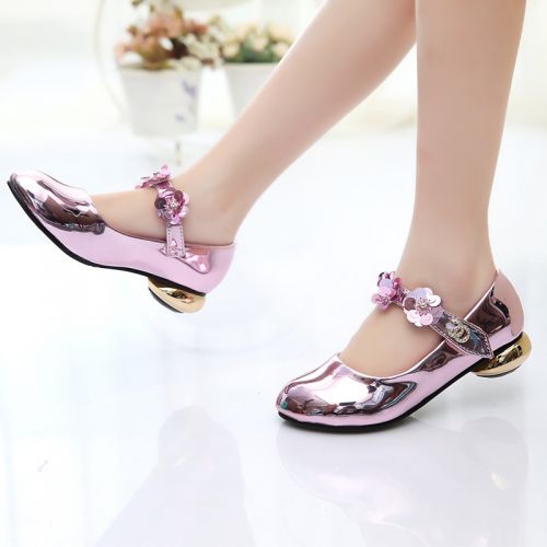 Chaussures enfants en PU pointu brodé pour printemps - semelle caoutchouc Wear Ref 1014359