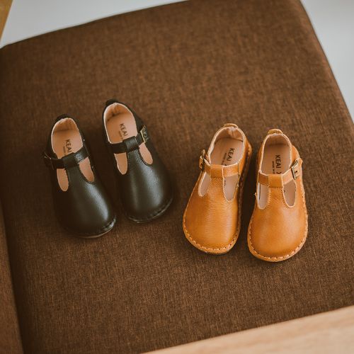 Chaussures enfants en cuir ronde pour printemps - semelle Ref 1014437