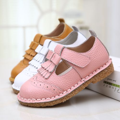 Chaussures enfants en cuir ronde pour printemps - Ref 1014462