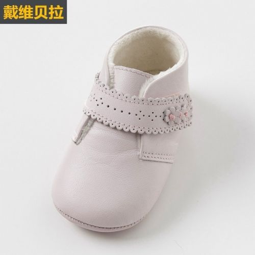 Chaussures enfants en peau de mouton DAVEBELLA ronde coutures cuir pour printemps - Ref 1014473