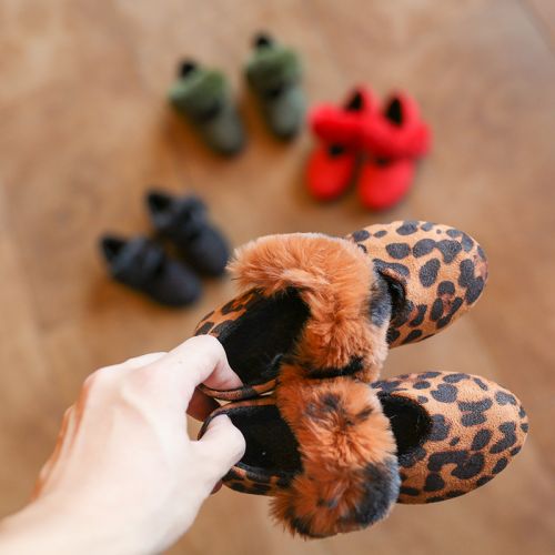 Chaussures enfants ronde pour hiver - semelle caoutchouc Ref 1014583