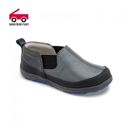 Chaussures enfants en cuir SEE KAI RUN ronde pour Toute saison - semelle caoutchouc Ref 1014602