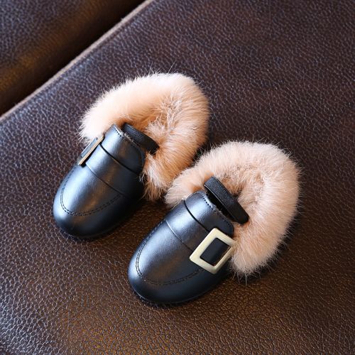 Chaussures enfants en PU pour hiver - semelle caoutchouc Ref 1014614