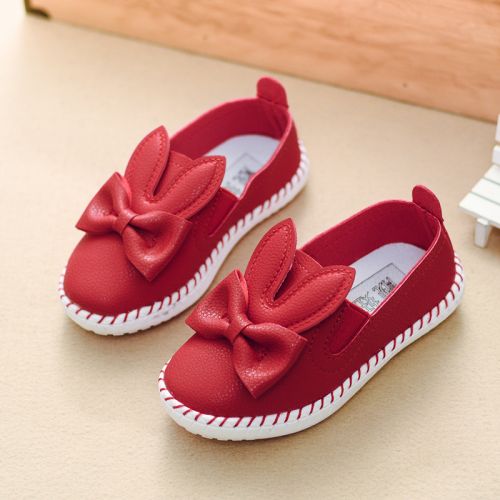 Chaussures enfants ronde coutures cuir pour printemps - semelle caoutchouc Ref 1014658