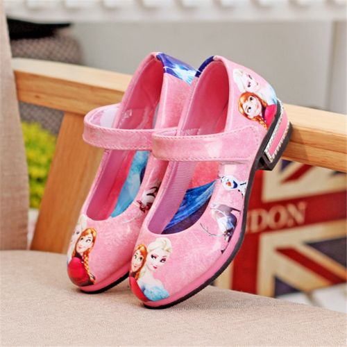 Chaussures enfants en PU ronde coutures cuir pour printemps - semelle caoutchouc Ref 1014729