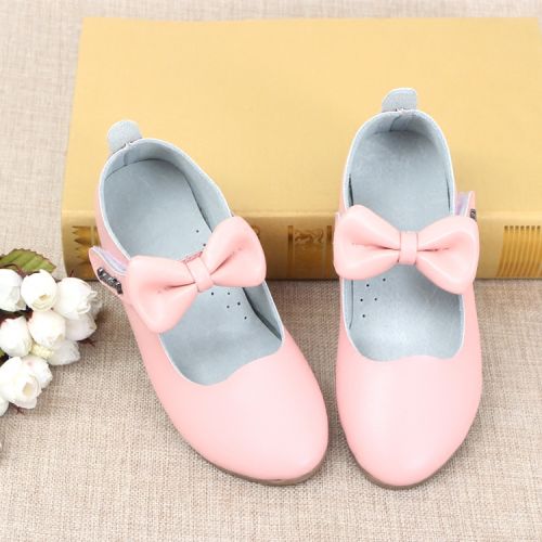 Chaussures enfants en cuir ronde coutures pour printemps - Ref 1015234