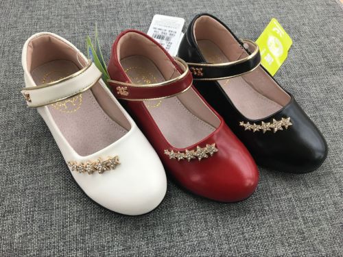 Chaussures enfants en cuir ronde métal pour printemps - semelle TPR Ref 1015262