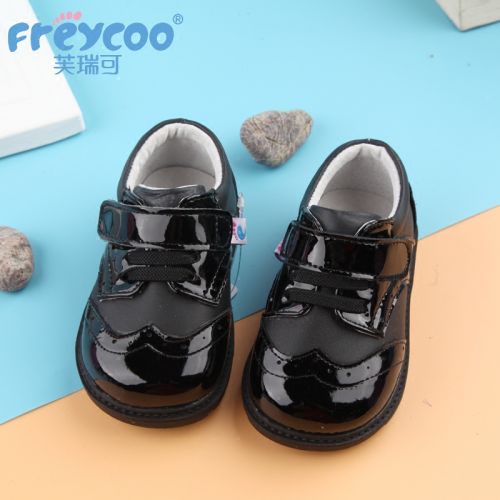 Chaussures enfants en cuir FREYCOO ronde coutures pour printemps - semelle caoutchouc Ref 1015358