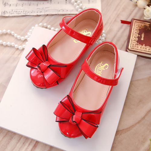 Chaussures enfants en similicuir SINITH PRINCESS ronde pour printemps - semelle caoutchouc antidérapant Ref 1015384