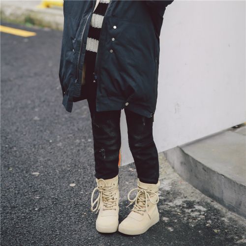 Chaussures enfants en de vache, Nubuck, pour hiver - semelle TPR Ref 1015413