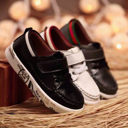 Chaussures enfants en cuir ronde pour printemps - Ref 1015480