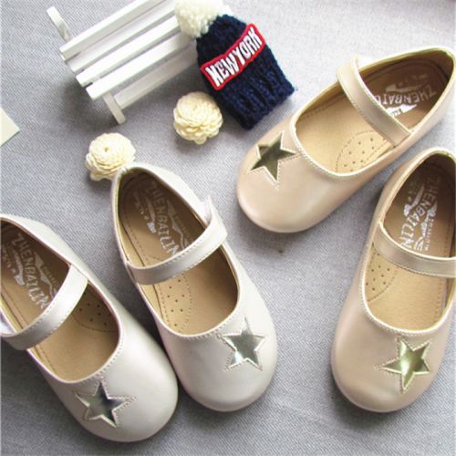 Chaussures enfants en similicuir ronde paillette pour printemps - semelle TPR Ref 1015594