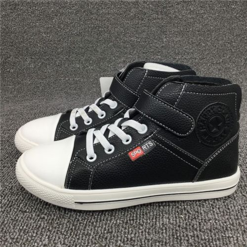 Chaussures enfants en cuir synthétique ronde coutures - semelle PU Ref 1015609