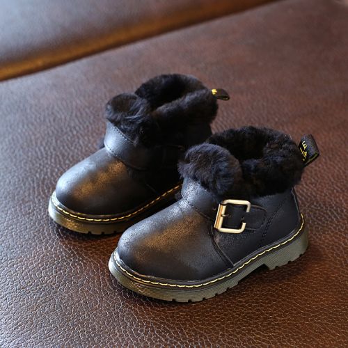 Chaussures enfants ronde pour hiver - semelle caoutchouc antidérapant Ref 1015671