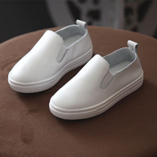 Chaussures enfants en cuir pointu coutures pour Toute saison - semelle caoutchouc Ref 1015703