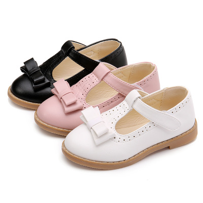 Chaussures enfants en cuir synthétique ronde pour printemps - semelle caoutchouc Ref 1015852