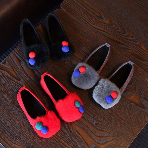 Chaussures enfants en similicuir ronde coutures cuir pour printemps - semelle caoutchouc antidérapant Ref 1015938