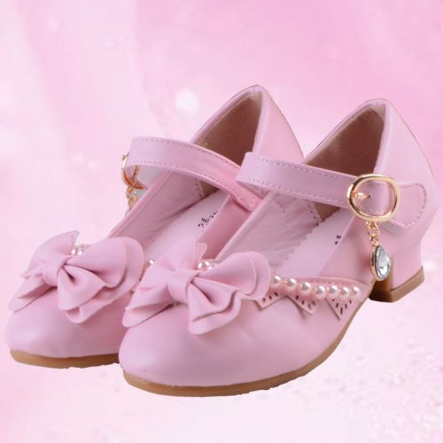 Chaussures enfants en PU ronde brodé pour printemps - Ref 1015946