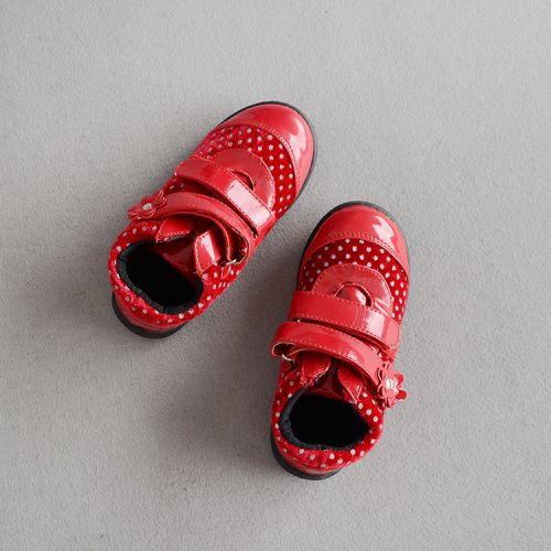 Chaussures enfants ronde coutures cuir pour printemps - Ref 1016036