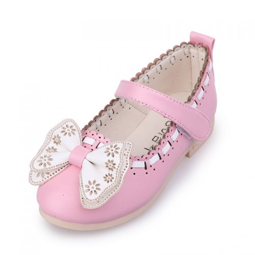 Chaussures enfants en PU ronde coutures cuir pour printemps - semelle Ref 1016891