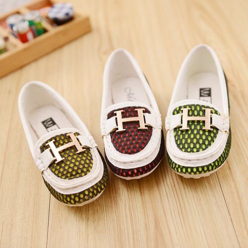 Chaussures enfants ronde creux pour printemps - semelle caoutchouc Ref 1017399