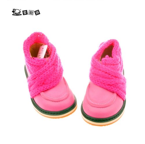 Chaussures enfants en cuir synthétique HEBE ronde coutures pour printemps - semelle fond composite Ref 1017856