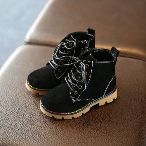 Chaussures enfants en de vache, Nubuck, pour hiver - semelle caoutchouc Ref 1018571