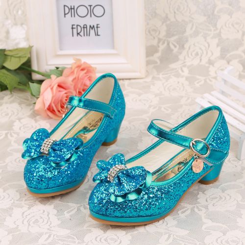 Chaussures enfants en PU ronde avec perles pour printemps - Ref 1018664