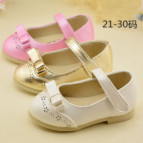 Chaussures enfants en PU ronde creux pour printemps - semelle caoutchouc Ref 1018723