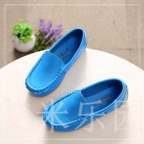 Chaussures enfants en PU ronde coutures cuir pour Toute saison - Ref 1018930