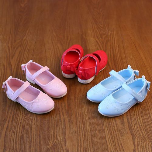 Chaussures enfants en similicuir ronde pour printemps - semelle caoutchouc Ref 1019687
