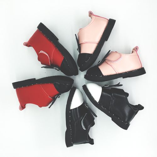 Chaussures enfants en PU ronde rivet pour printemps - semelle caoutchouc Wear Ref 1020346