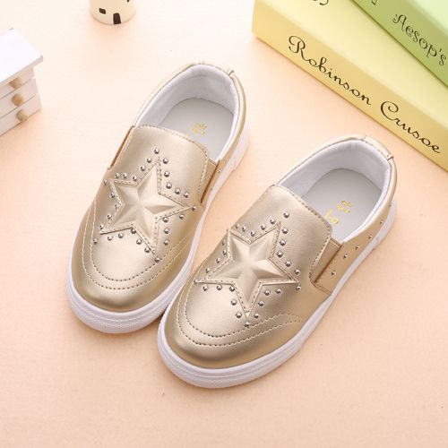 Chaussures enfants ronde rivet pour Toute saison - semelle caoutchouc Ref 1020970