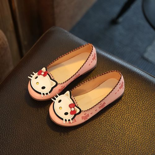 Chaussures enfants en Cuir spatial pointu pour printemps - semelle caoutchouc naturel Ref 1021005