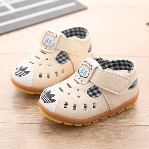 Chaussures enfants en PU ronde creux pour été - Ref 1021032