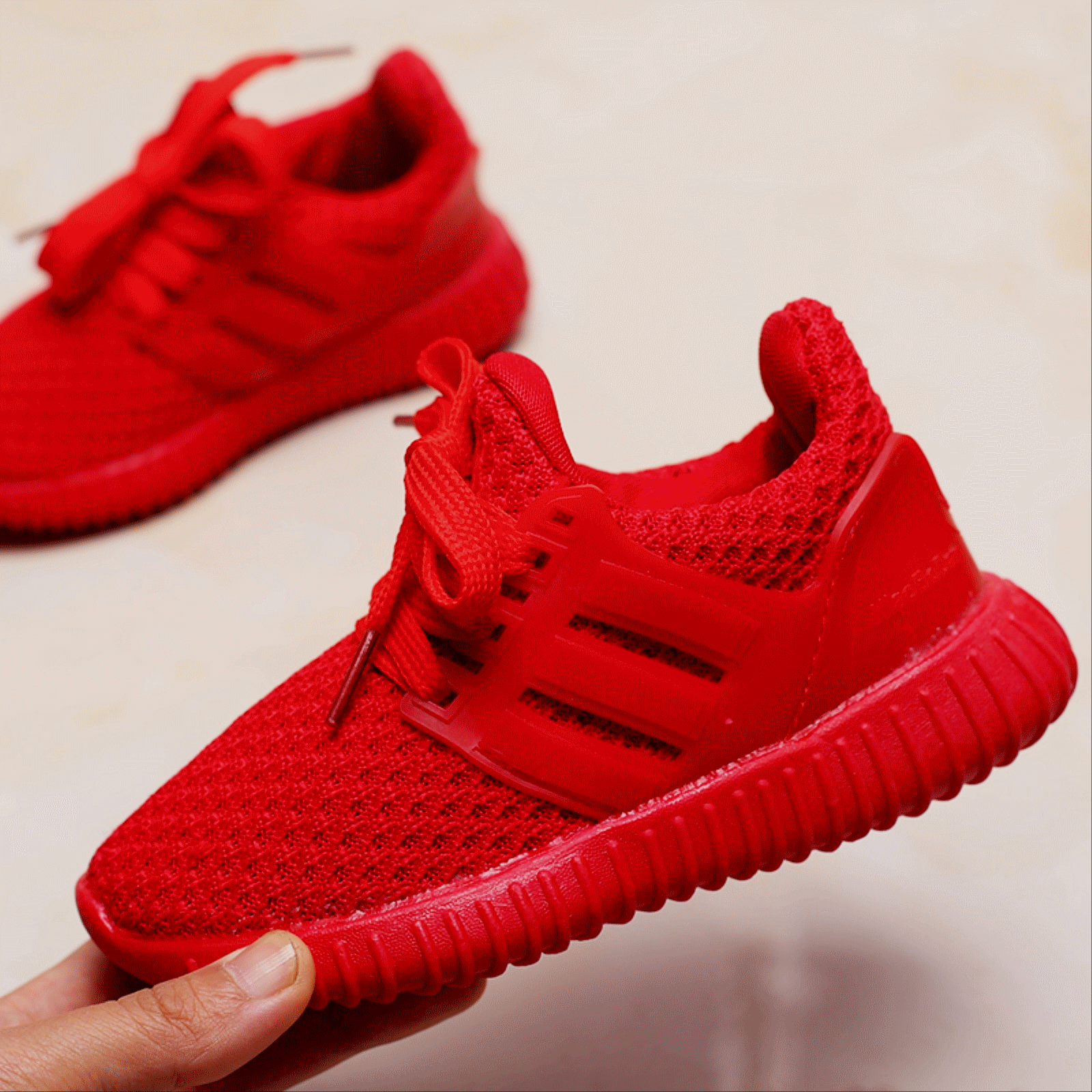 Chaussures enfants ronde coutures cuir pour printemps - semelle caoutchouc Ref 1021524