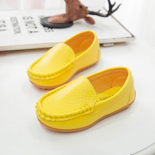 Chaussures enfants en PU ronde coutures cuir pour Toute saison - Ref 1021619