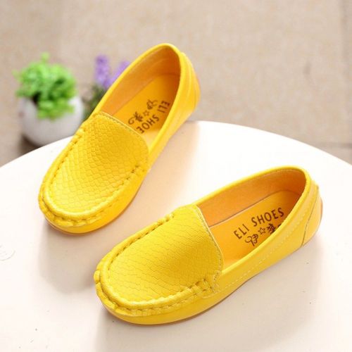 Chaussures enfants en PU ronde coutures cuir pour Toute saison - Ref 1021847
