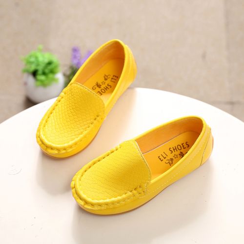 Chaussures enfants en PU ronde coutures cuir pour Toute saison - Ref 1021879