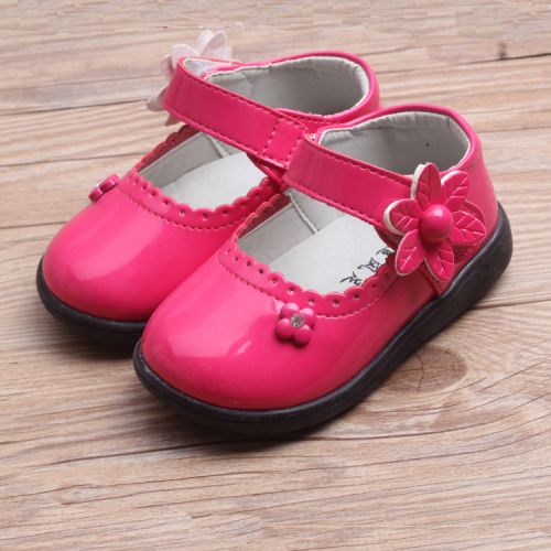Chaussures enfants en Cuir spatial ronde brodé pour Toute saison - semelle PU Ref 1021891