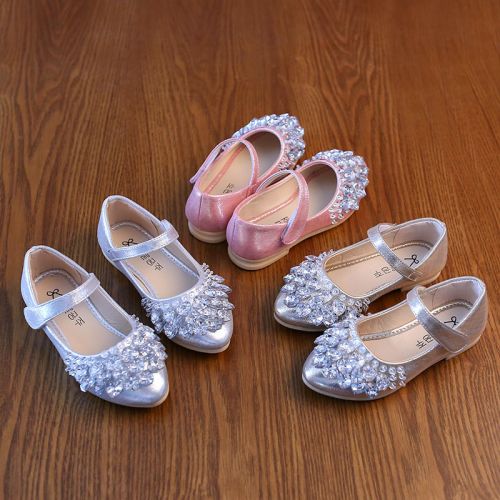Chaussures enfants en PU ronde creux pour printemps - semelle caoutchouc antidérapant Ref 1022744