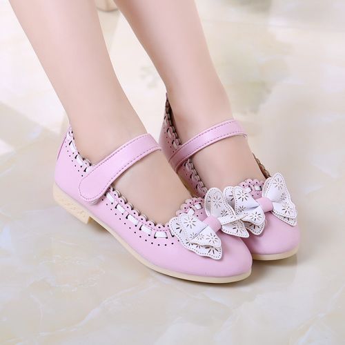 Chaussures enfants en Cuir spatial ronde pour printemps - Ref 1022804