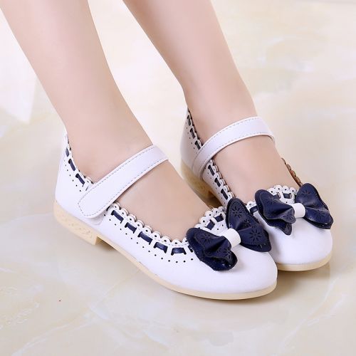 Chaussures enfants en Cuir spatial ronde pour printemps - Ref 1022854
