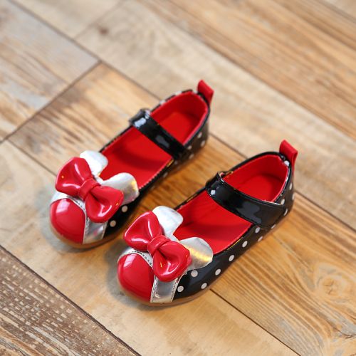 Chaussures enfants en similicuir FEIXIANG ronde coutures cuir pour printemps - Ref 1023159