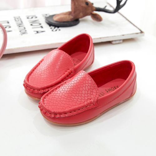 Chaussures enfants en PU ronde coutures cuir pour Toute saison - Ref 1023198