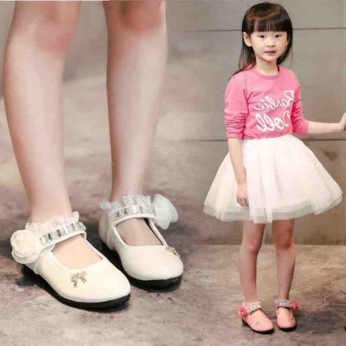 Chaussures enfants en ronde brodé pour Toute saison - Ref 1023237